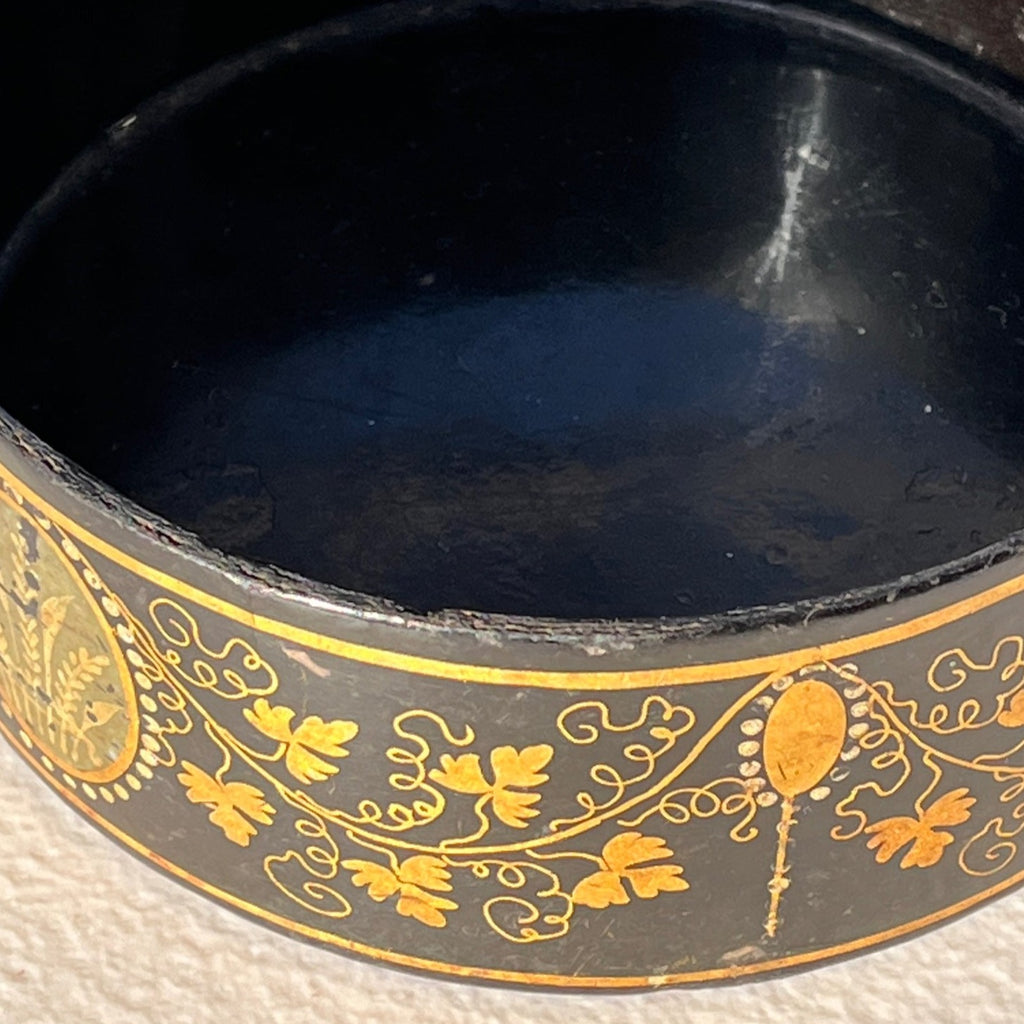 Pair of Regency Papier Mache Wine Coasters - Detail View - 5