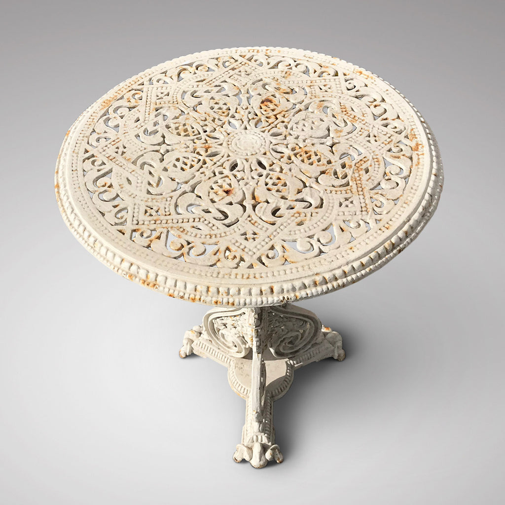 19th Century Cast Iron Garden Table attributed to Coalbrookdale - Main View - 2