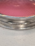 Art Deco Silver & Guilloche Enamel Compact - Detail View - 4
