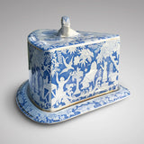 Large 19th Century Blue & White Cheese Dish - Main View - 1