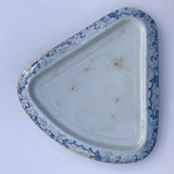 Large 19th Century Blue & White Cheese Dish