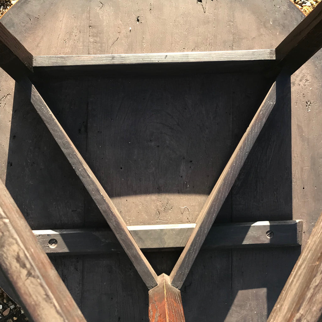 19th Century Elm Cricket Table - Underside View - 5
