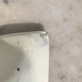 19th Century Blue & White Dish with Goldfinch & Rose Design - Back View - 4