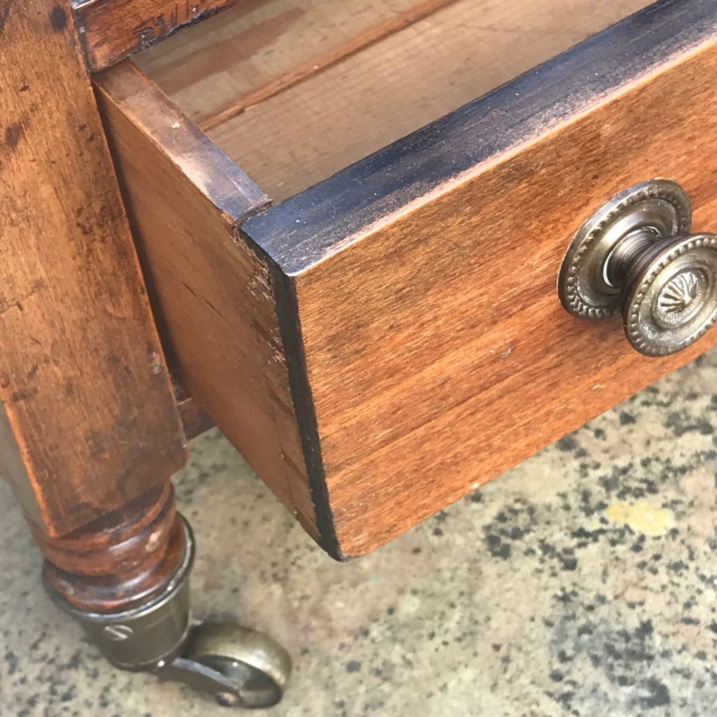 Victorian Mahogany Bobbin Turned Canterbury - Detail View - 5