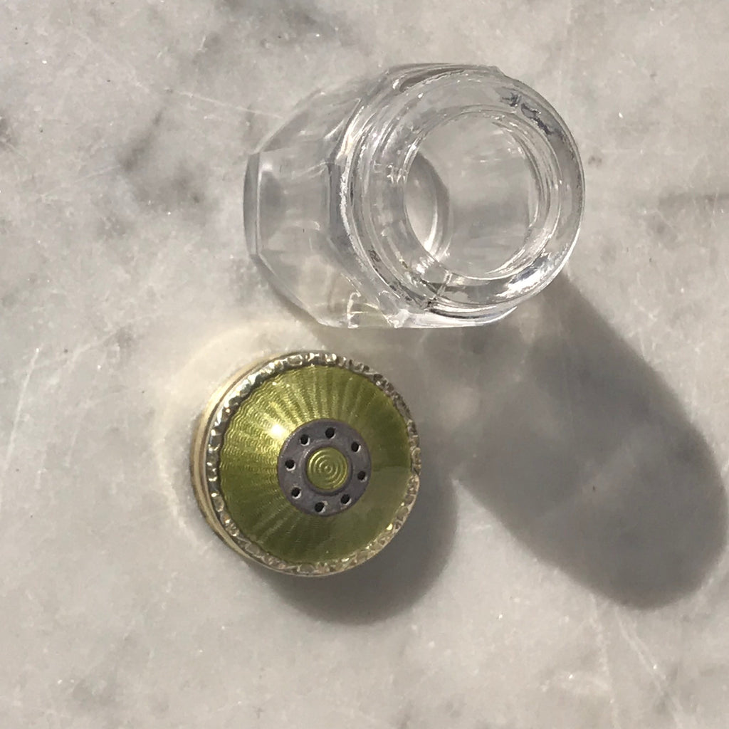 Set of 6 Guilloche Enamel & Silver Gilt Pepperettes - Detail View - 4