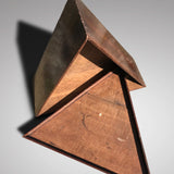 Georgian Oak Tricorn Hat Box - Inside View - 3