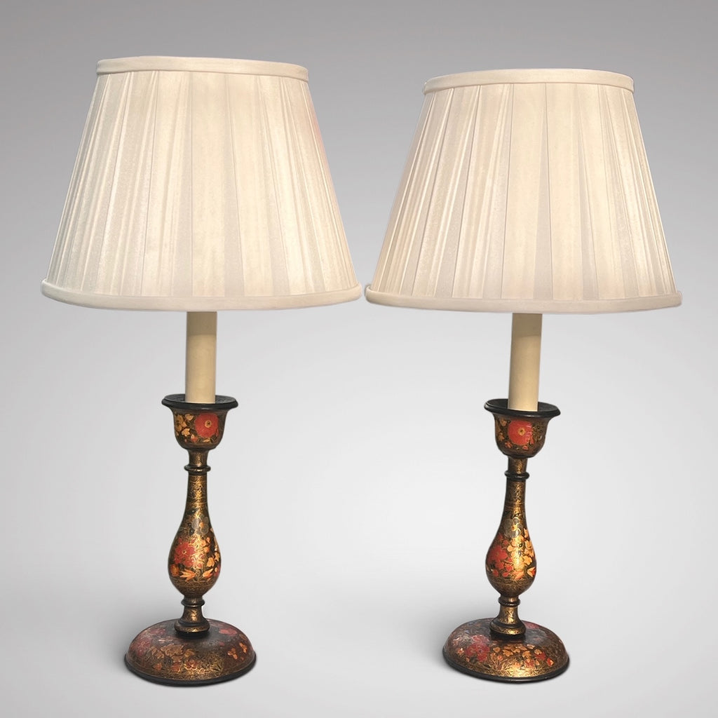 Pair of 19th Century Kashmiri Table Lamps - Main View - 1