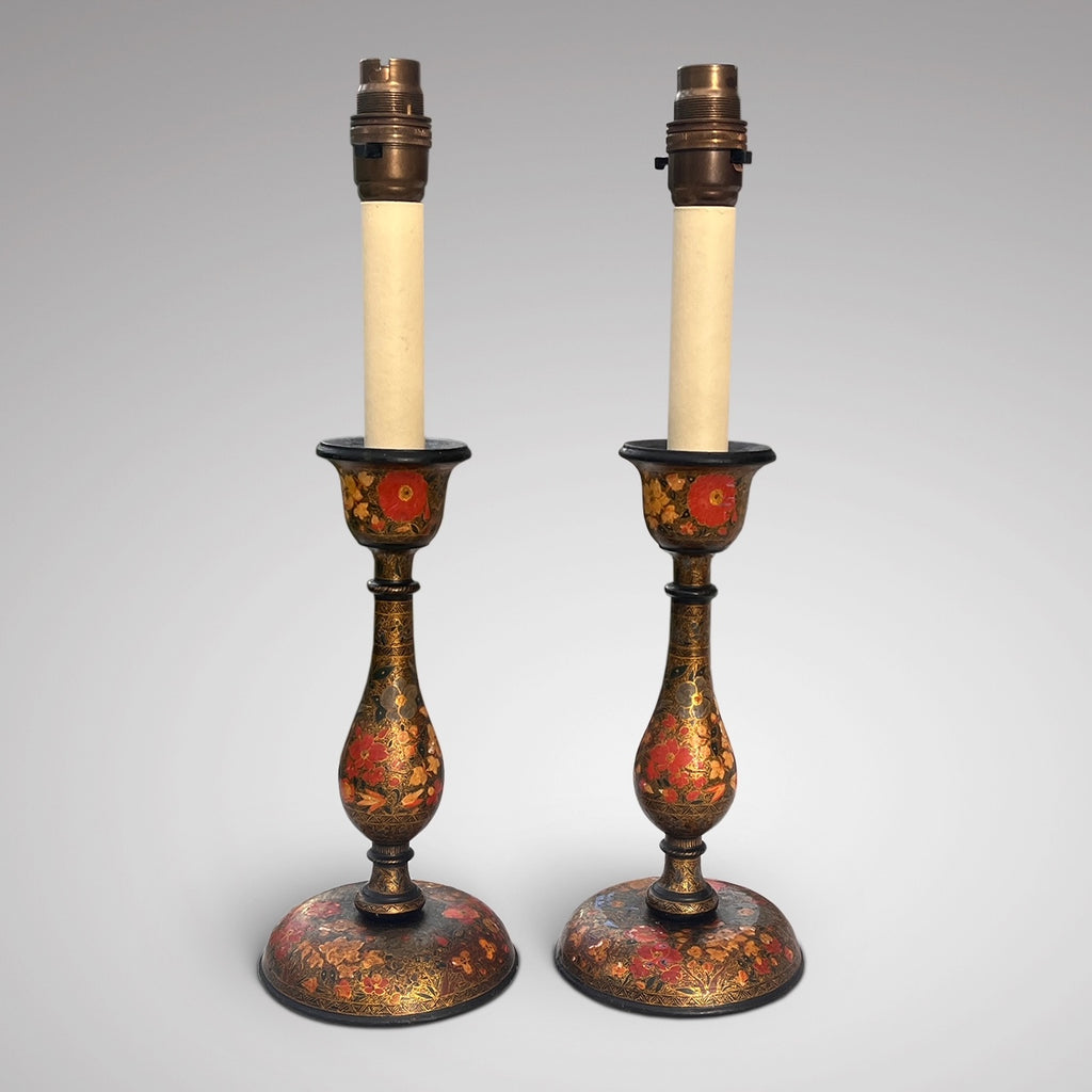 Pair of 19th Century Kashmiri Table Lamps - Main View - 2
