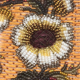 19th Century Oval Beadwork & Embroidered Picture - Detail View - 4