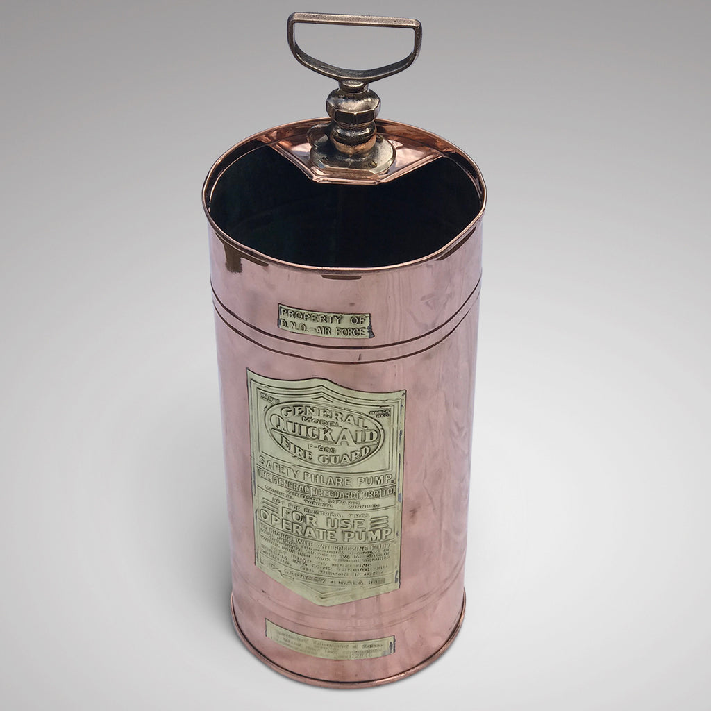 Early 20th Century Copper Fire Pump Stick Stand - Main View - 2