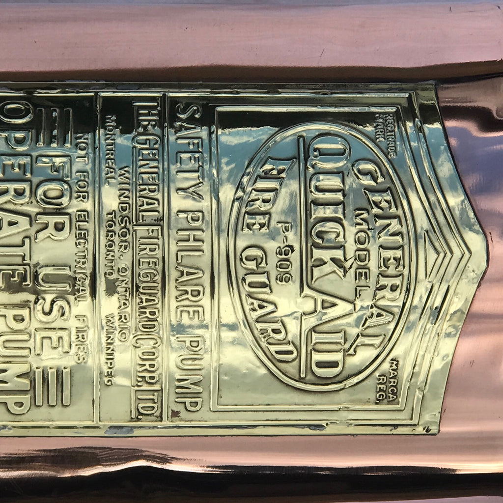 Early 20th Century Copper Fire Pump Stick Stand - Detail View - 5