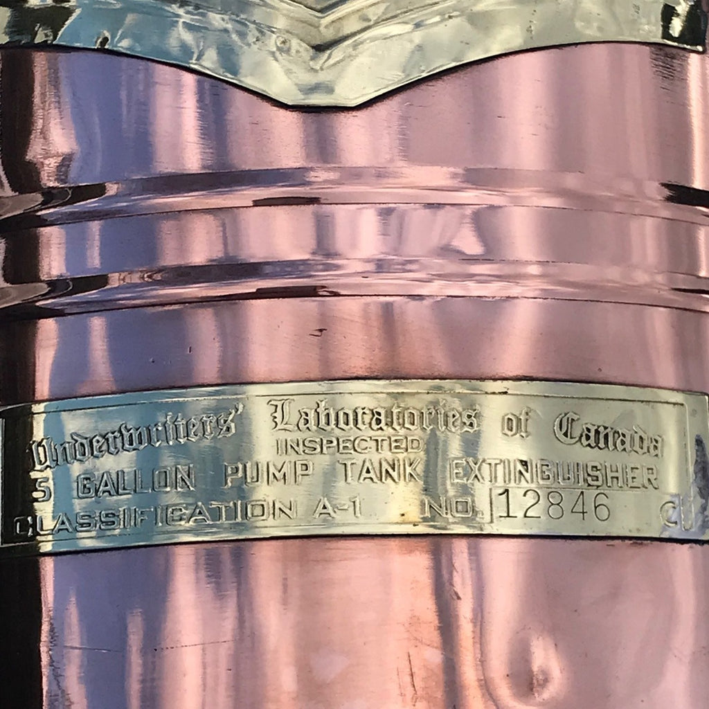 Early 20th Century Copper Fire Pump Stick Stand - Detail View - 6