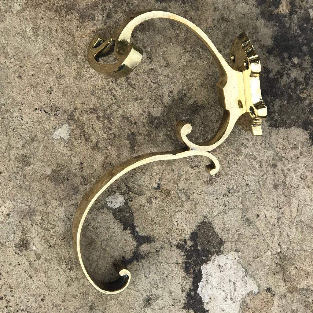 Set of 4 19th Century Brass Hat & Coat Hooks - Detail View - 4