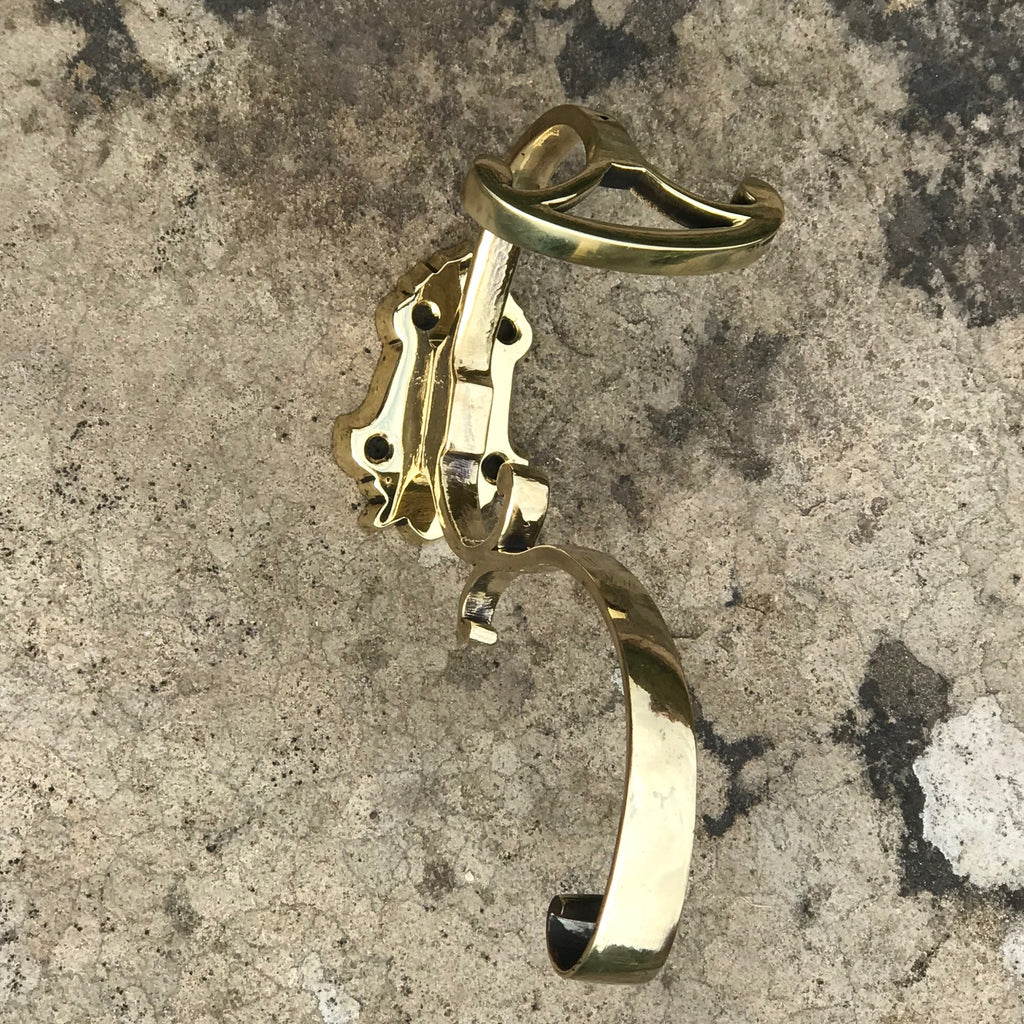 Set of 4 19th Century Brass Hat & Coat Hooks - Detail View - 4