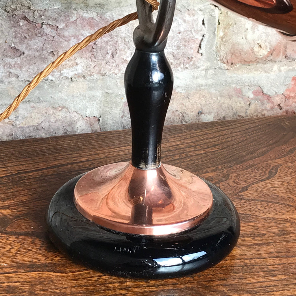 1930's Copper & Brass Desk Lamp
