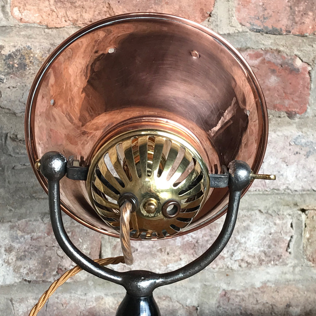 1930's Copper & Brass Desk Lamp