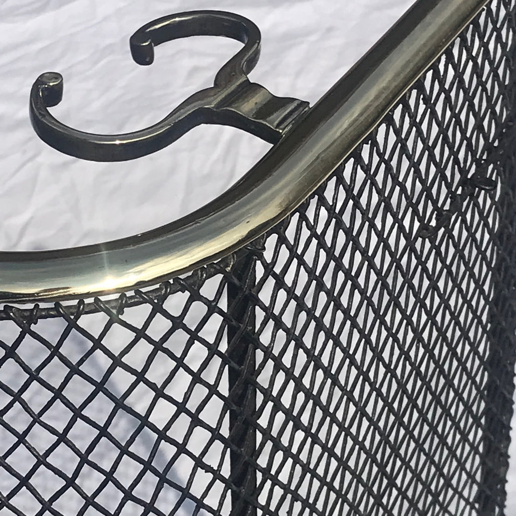 19th Century Nursery Fire Guard with Brass Rails - Detail View - 2
