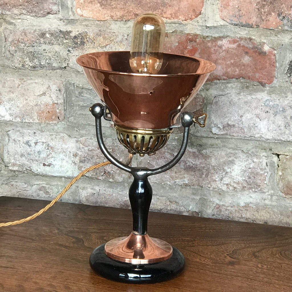 1930's Copper & Brass Desk Lamp