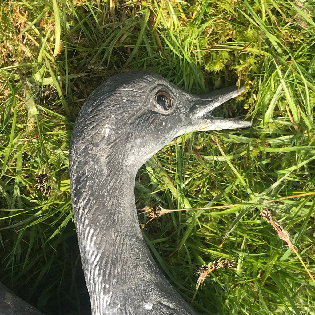 Two Spelter Duck Garden Ornaments - Detail View - 3