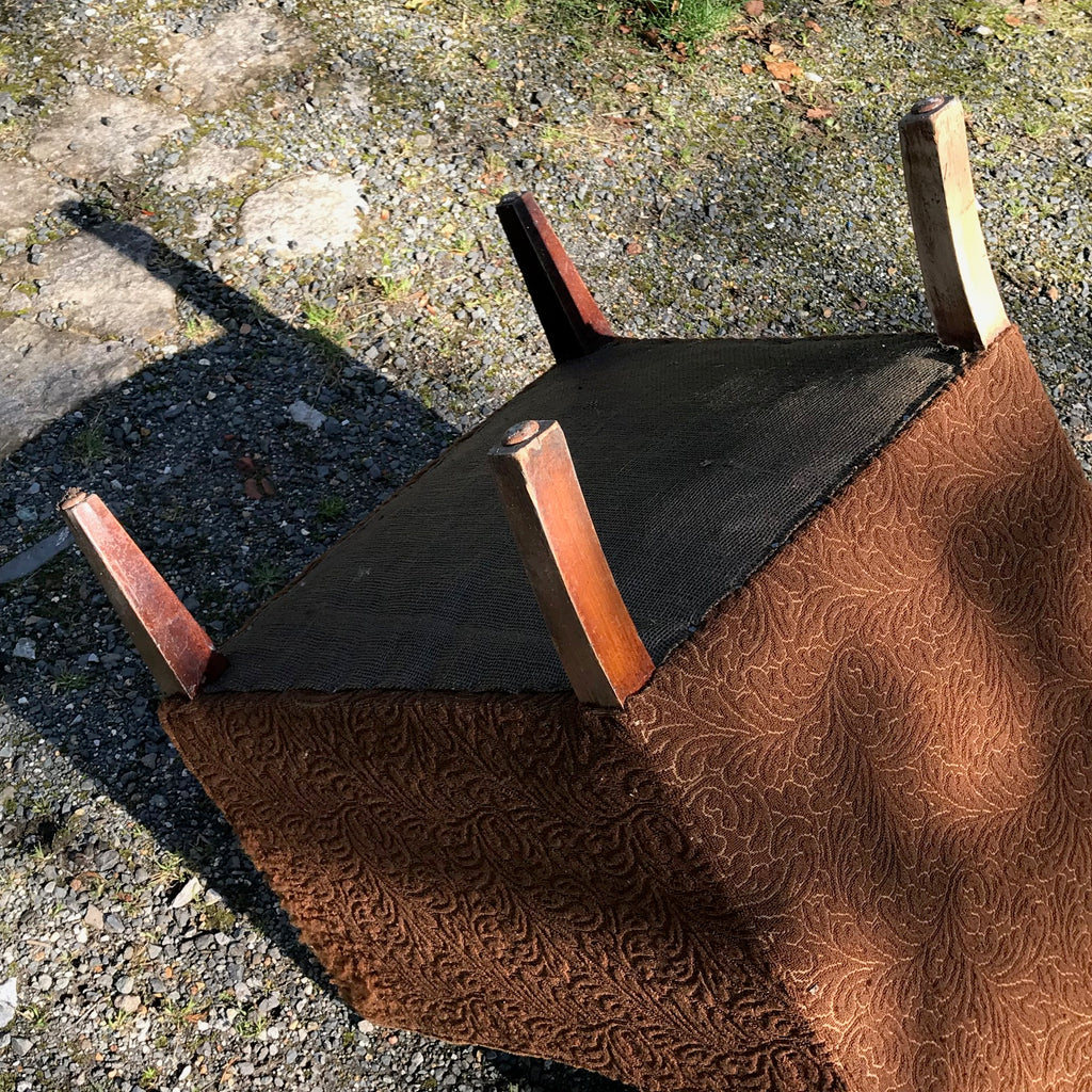 Edwardian Winged Armchair for Reupholstering - Detail View - 4