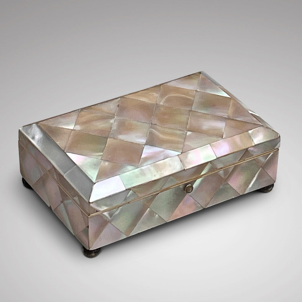 Victorian Mother of Pearl Jewellery Box - Main View - 1