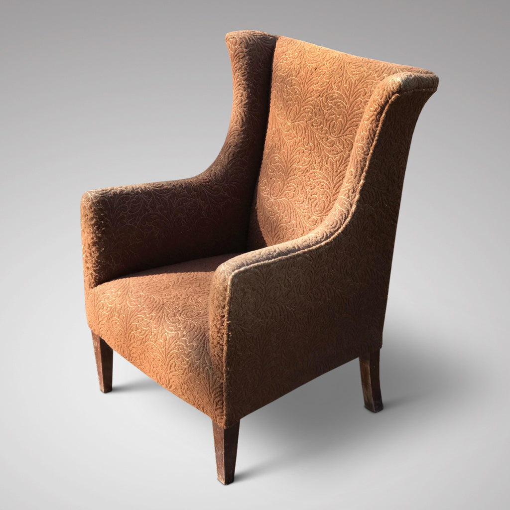 Edwardian Winged Armchair for Reupholstering - Main View - 2