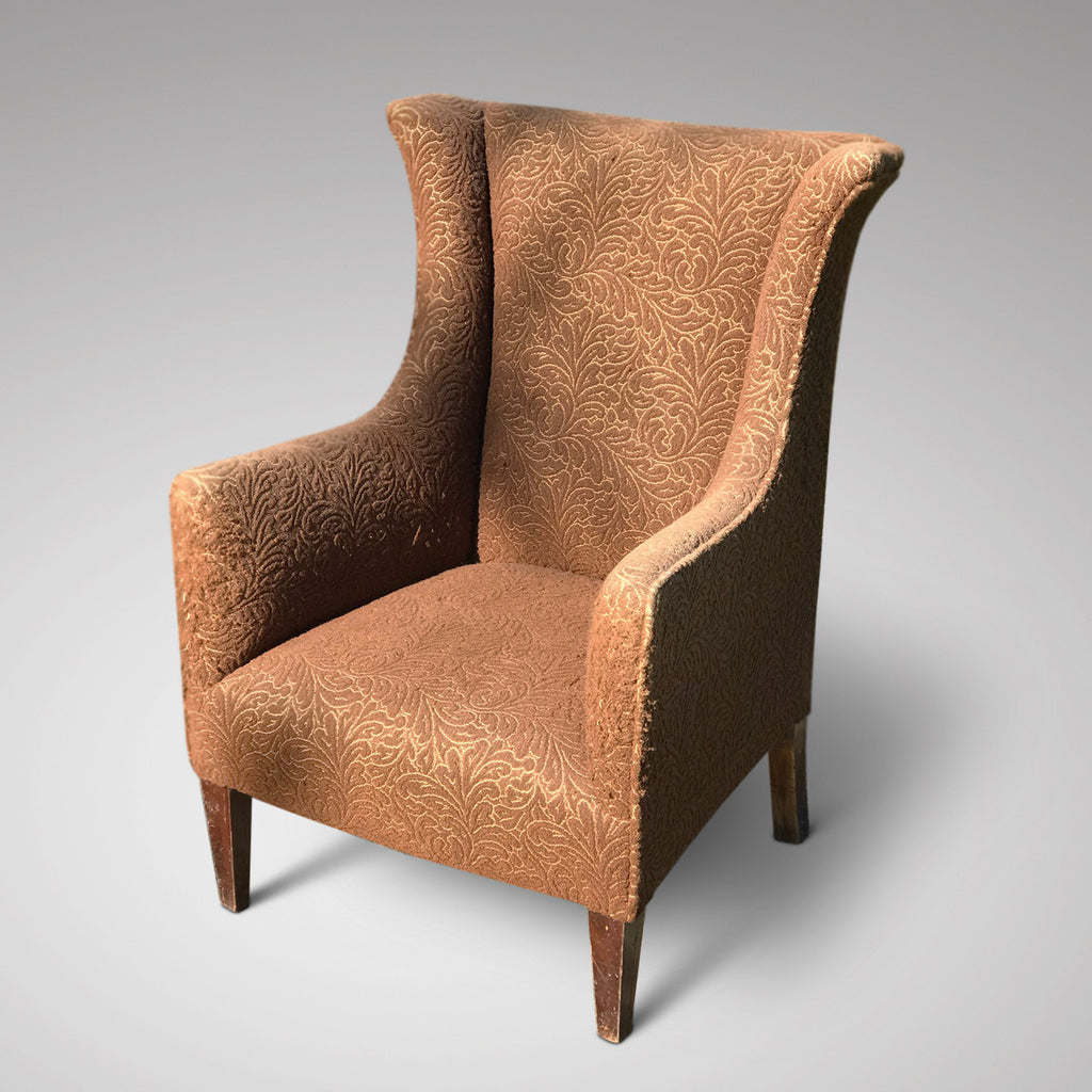 Edwardian Winged Armchair for Reupholstering - Main View - 1