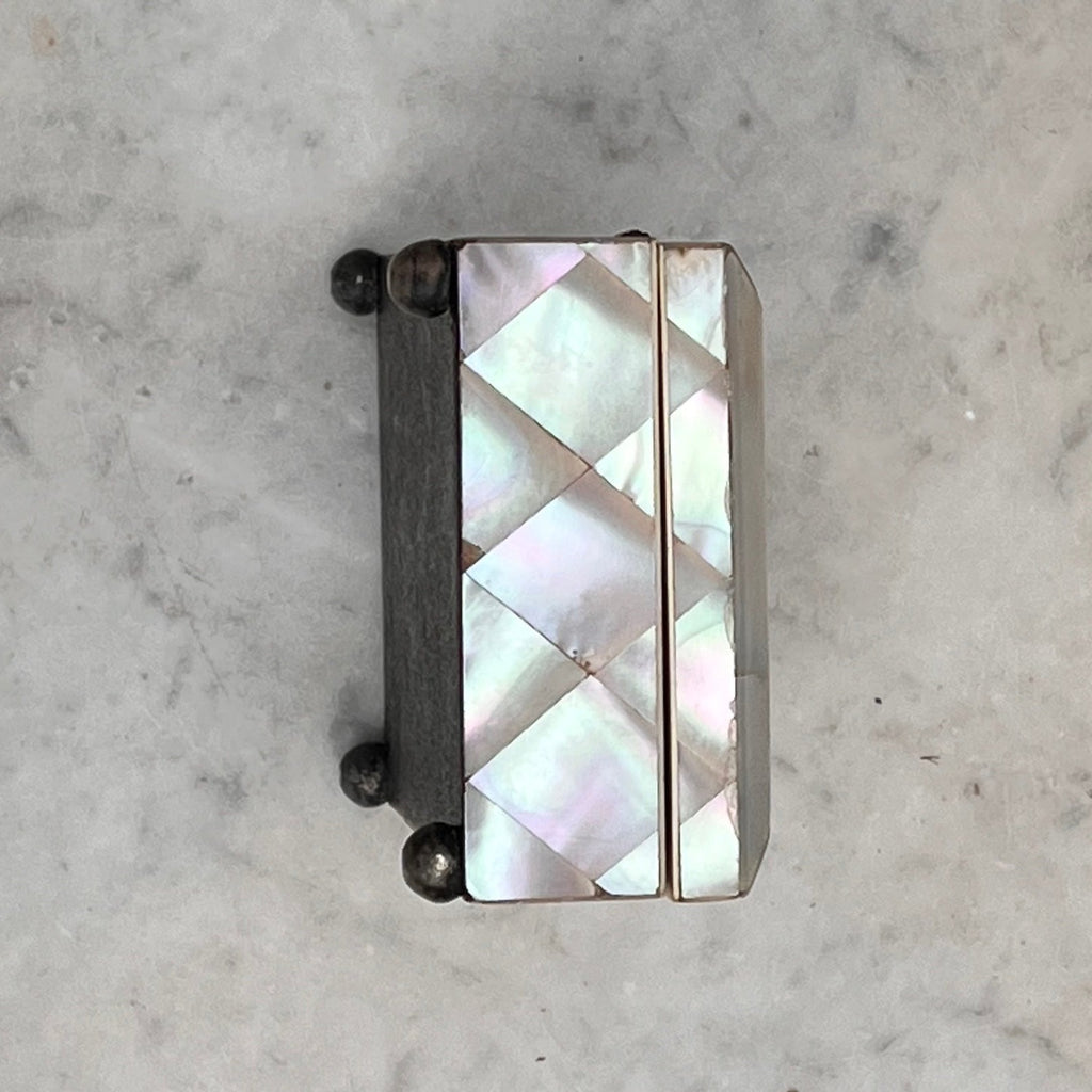 Victorian Mother of Pearl Jewellery Box - Side View - 4