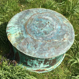 Large 19th Century Verdigris Copper Pot - Detail View - 6