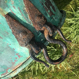 Large 19th Century Verdigris Copper Pot - Detail View - 5