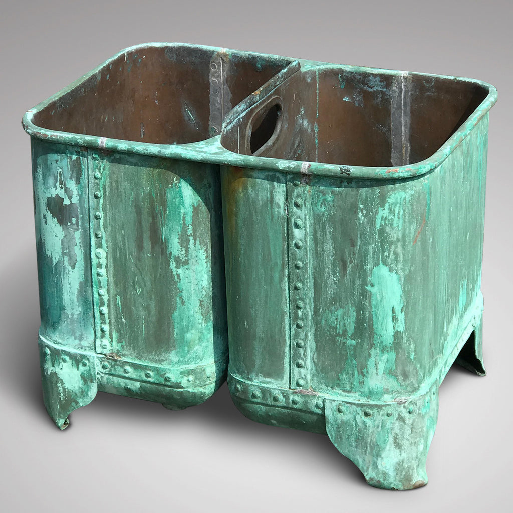 19th Century Copper Double Tank Planter - Main View - 2