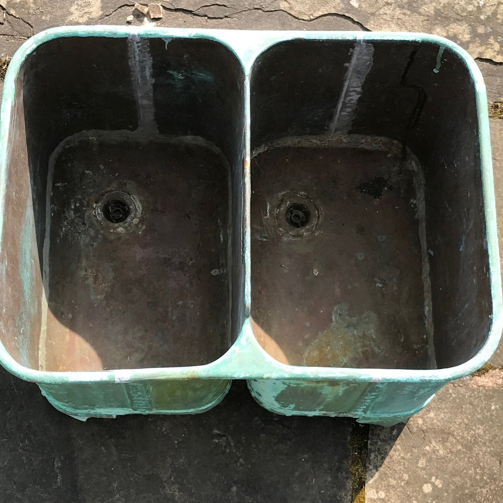 19th Century Copper Double Tank Planter - Inside View - 4