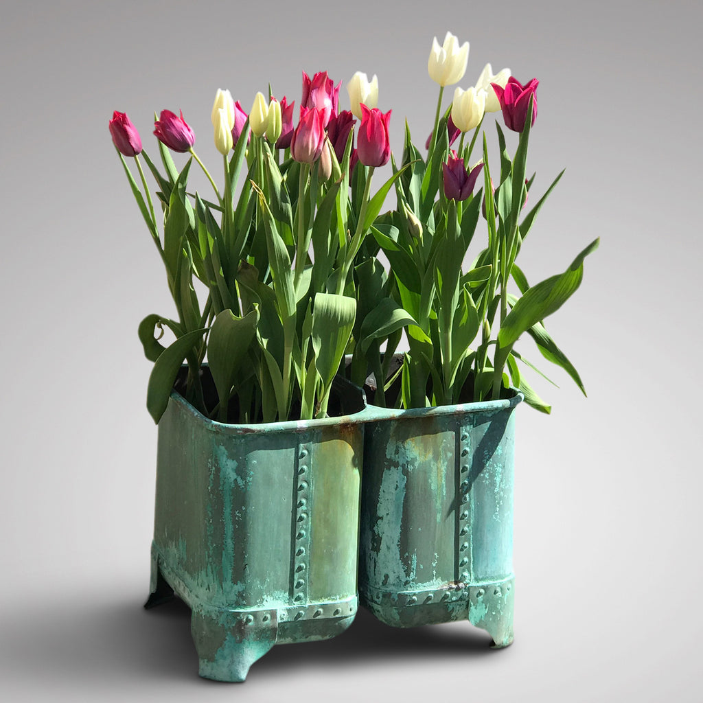 19th Century Copper Double Tank Planter - Main View - 1