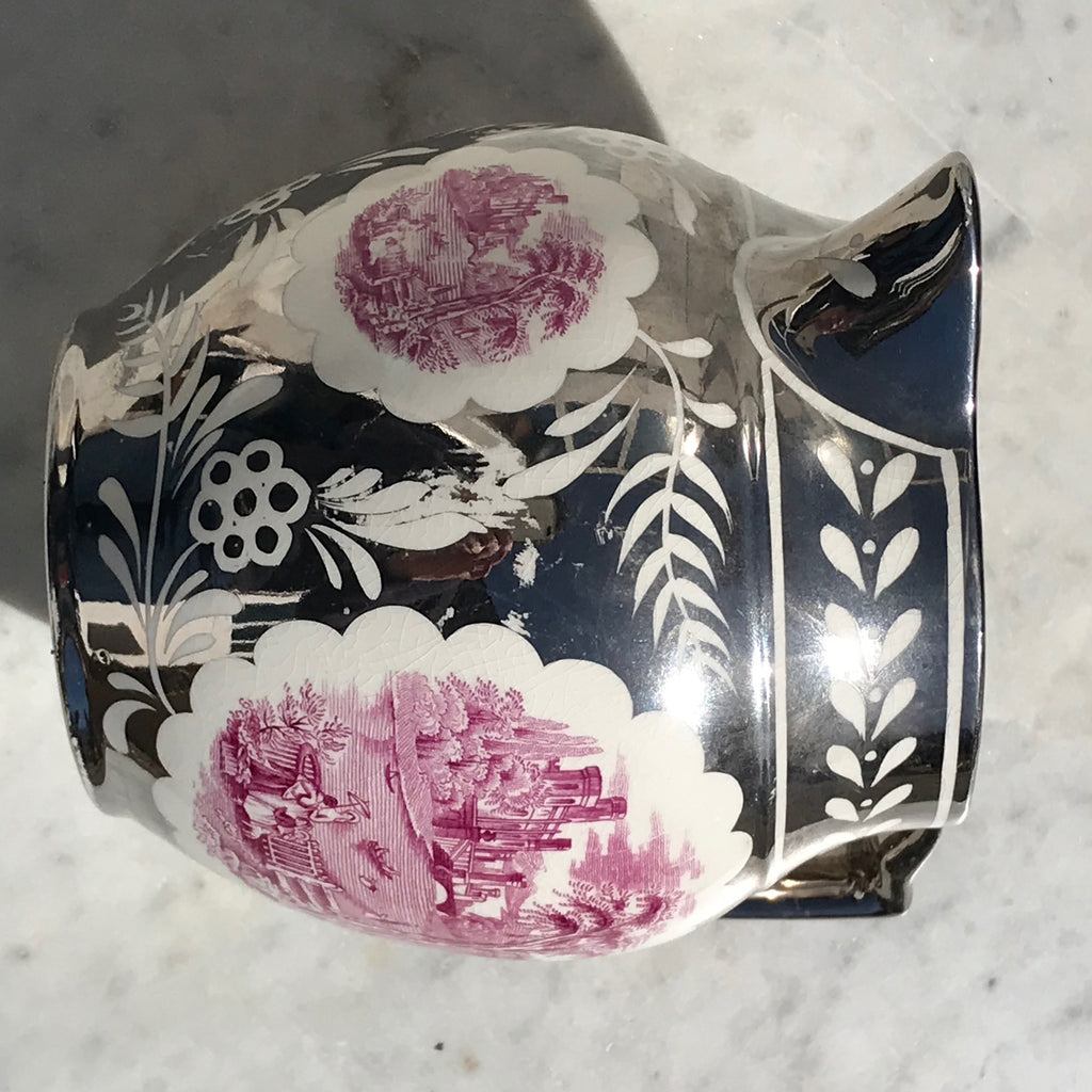 Victorian Staffordshire Silver Lustre Jug - Main View - 2