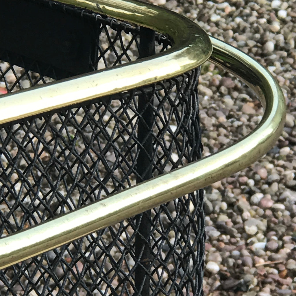 19th Century Nursery Fire Guard with Double Brass Rail - Detail View - 4