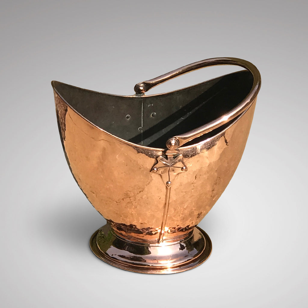 William IV Copper Coal Scuttle - Main View - 2