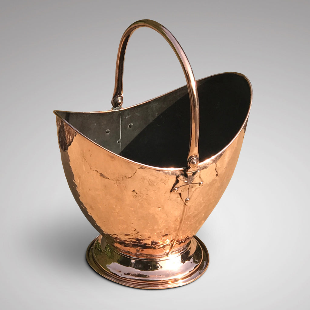William IV Copper Coal Scuttle - Main View - 1