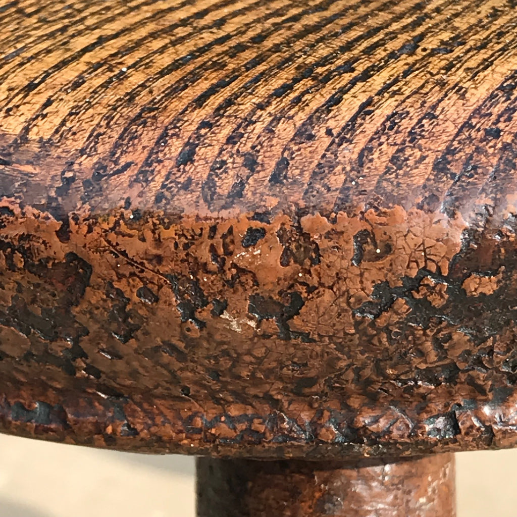 Early 19th Century Welsh Oak Stool - Detail View - 2