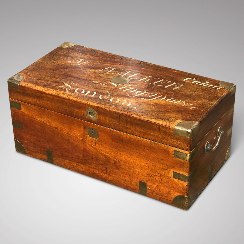 19th Century Camphor Cabin Trunk - Main View - 1