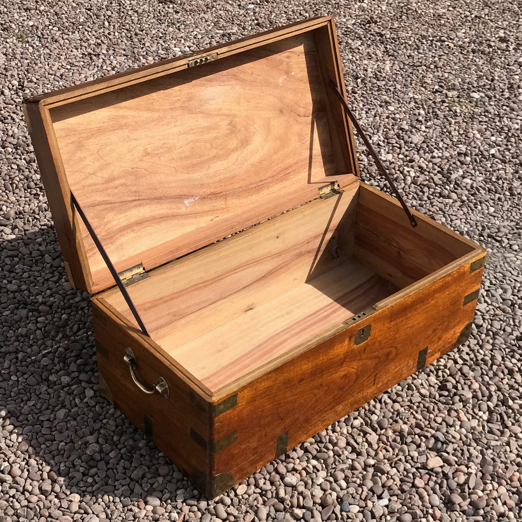 19th Century Camphor Cabin Trunk - Inside View - 4