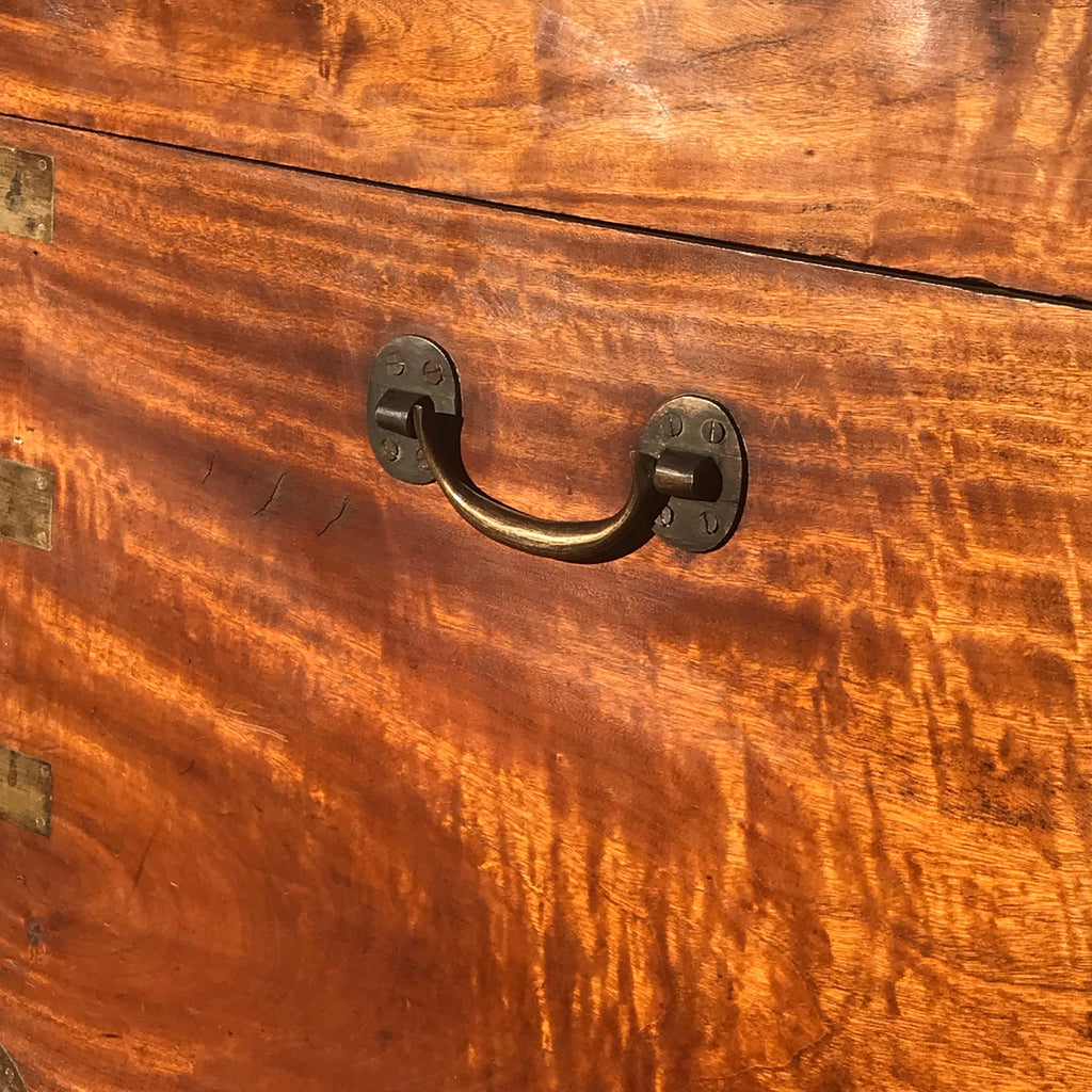 19th Century Ah Foo Camphor Campaign Trunk - Side View - 7
