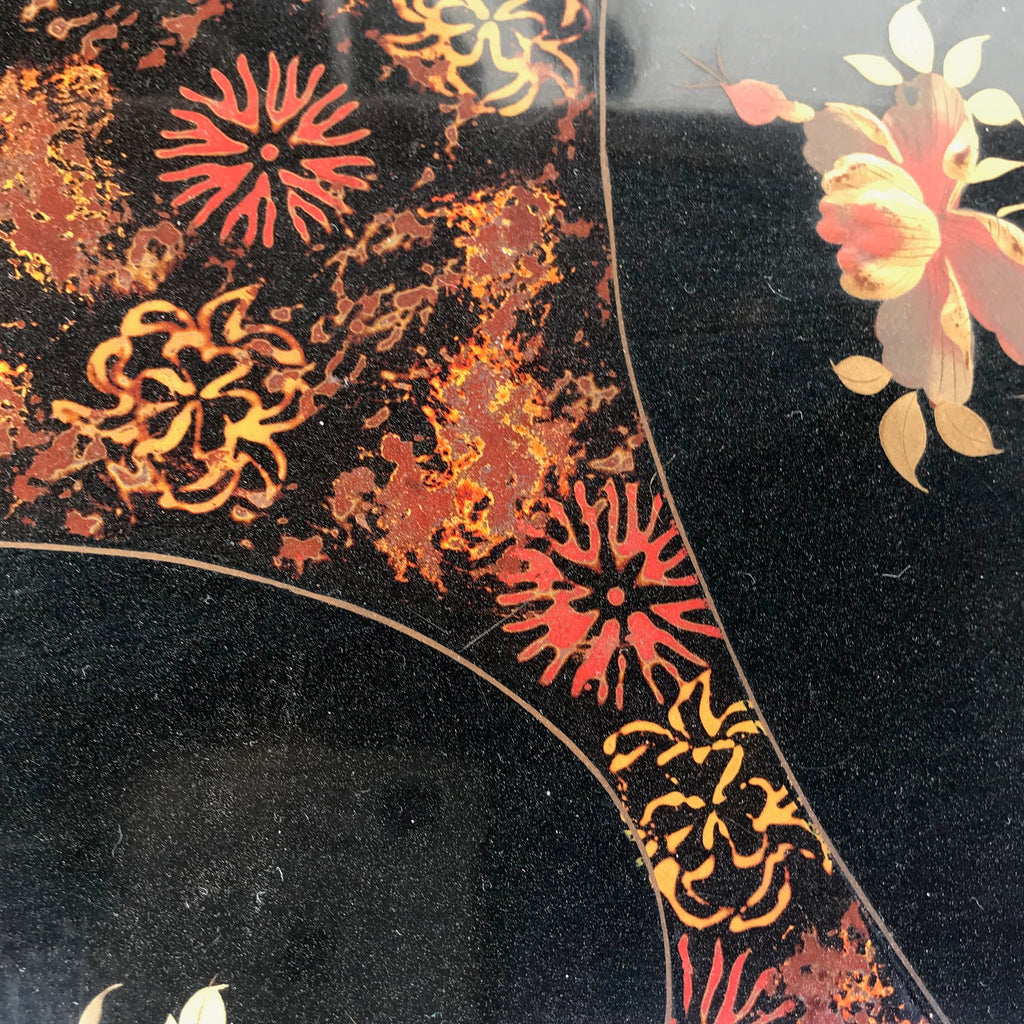 Tiered 19th Century Bamboo & Lacquer Magazine Stand - Detail View - 6