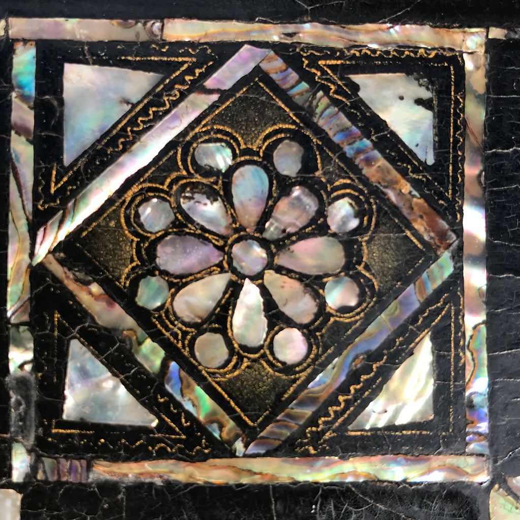 19th Century Japanned & Chinoiserie Painted Games Table