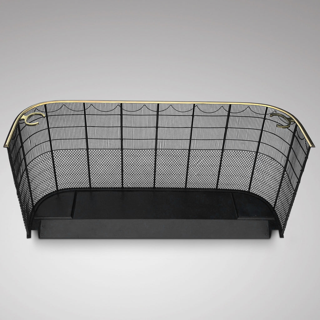 Regency Brass and Wire Work Fire Guard - Back View - 2
