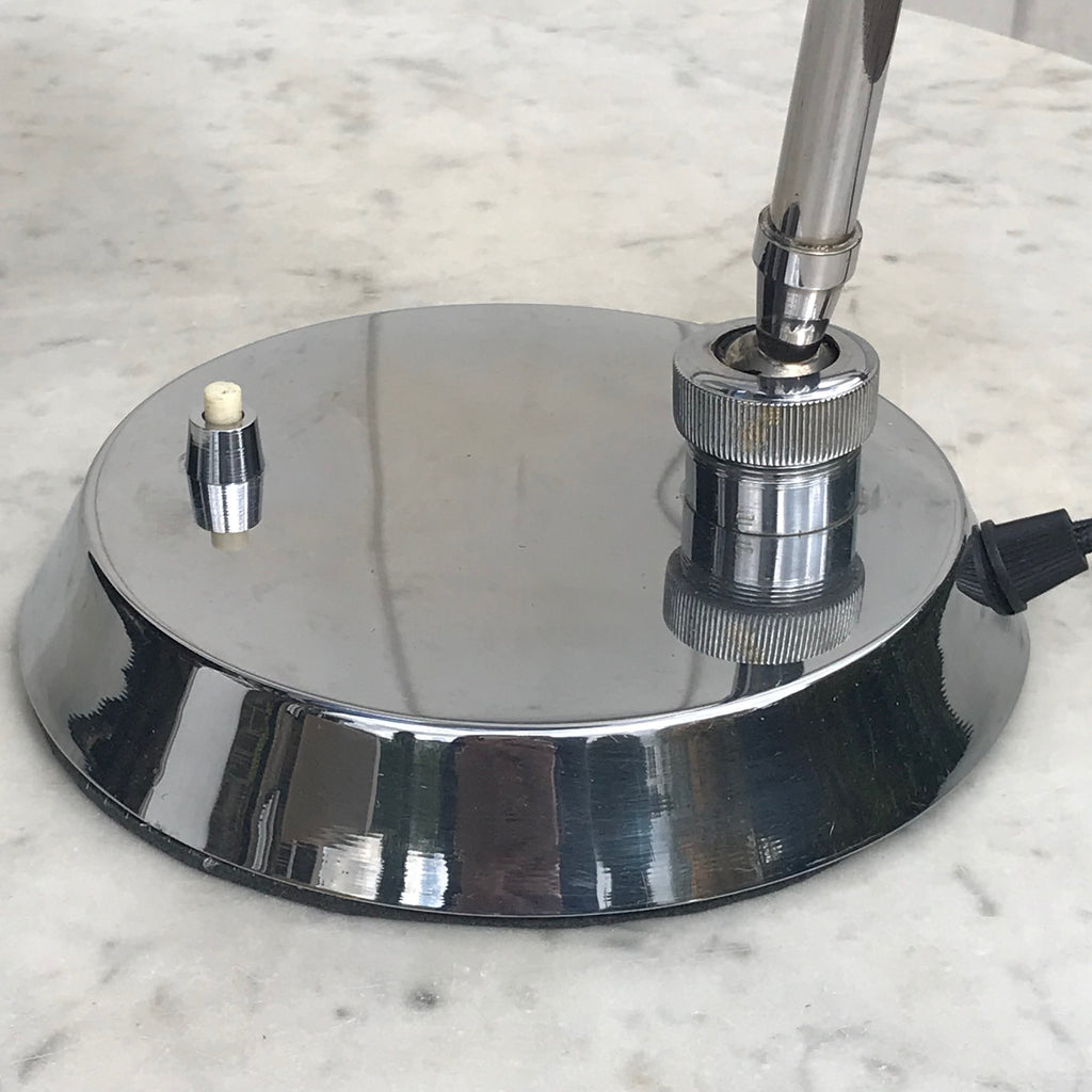 Mid Century Adjustable Chrome Desk Lamp - Detail View - 7