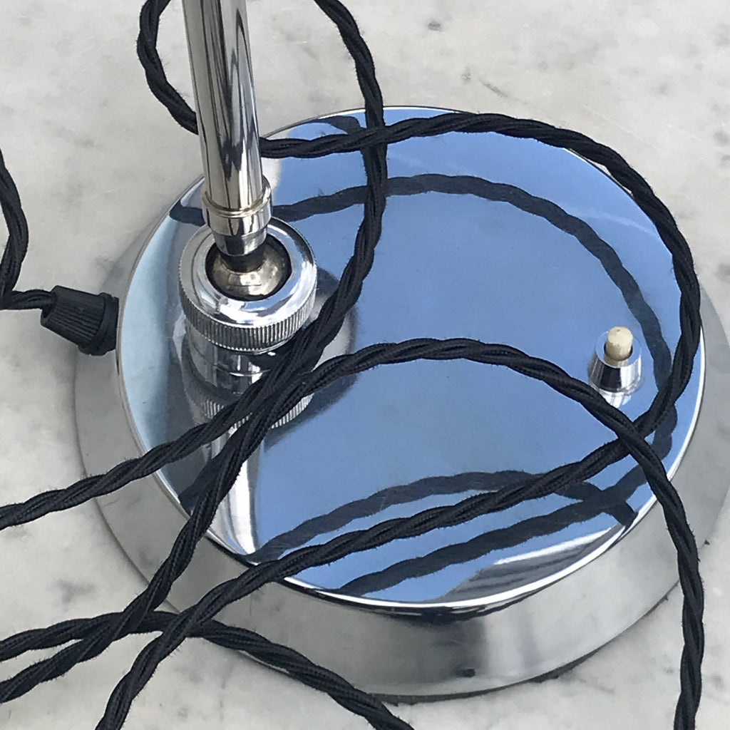 Mid Century Adjustable Chrome Desk Lamp - Detail View - 6