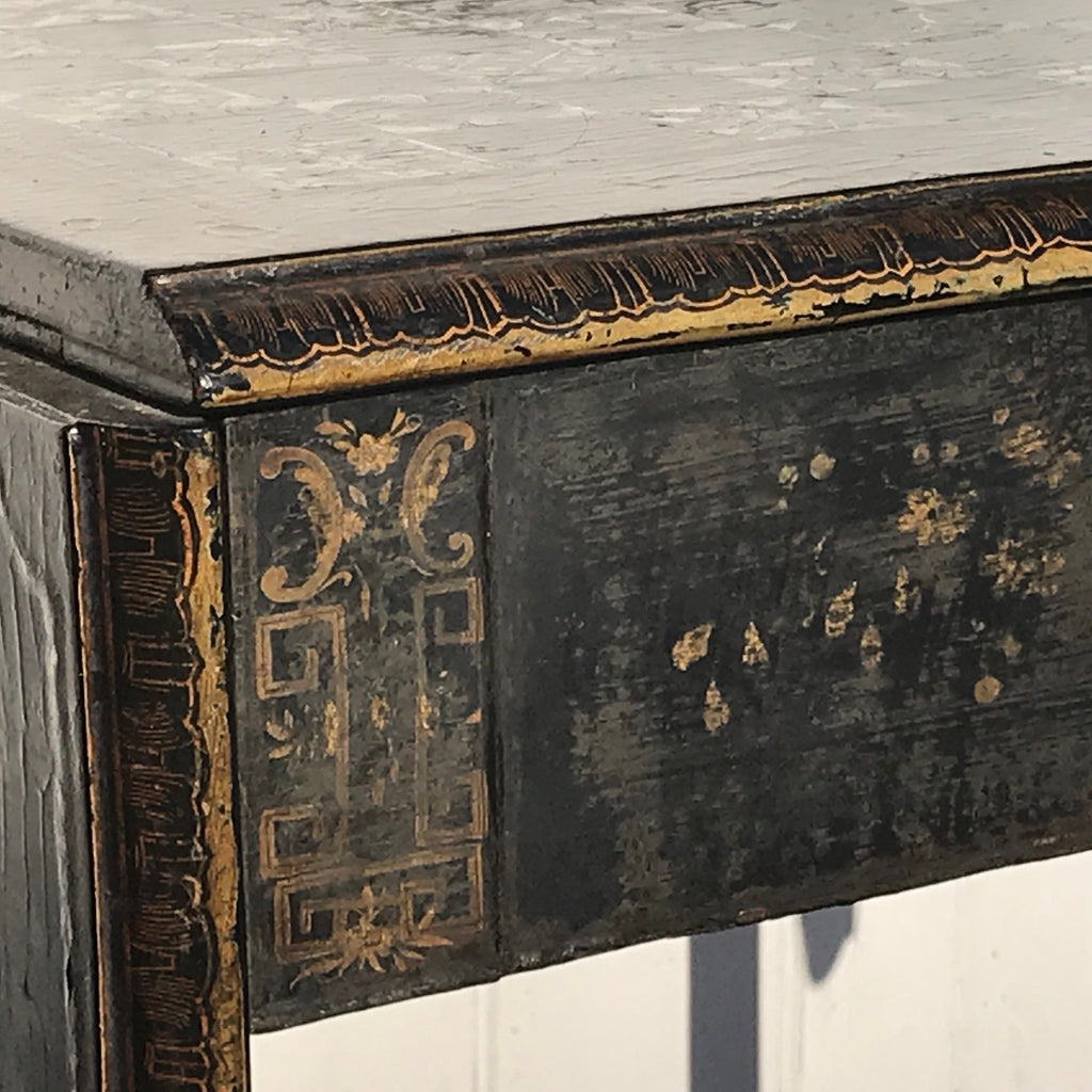 19th Century Japanned & Chinoiserie Painted Games Table
