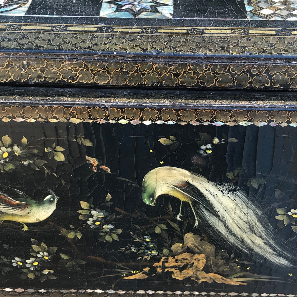 19th Century Japanned & Chinoiserie Painted Games Table