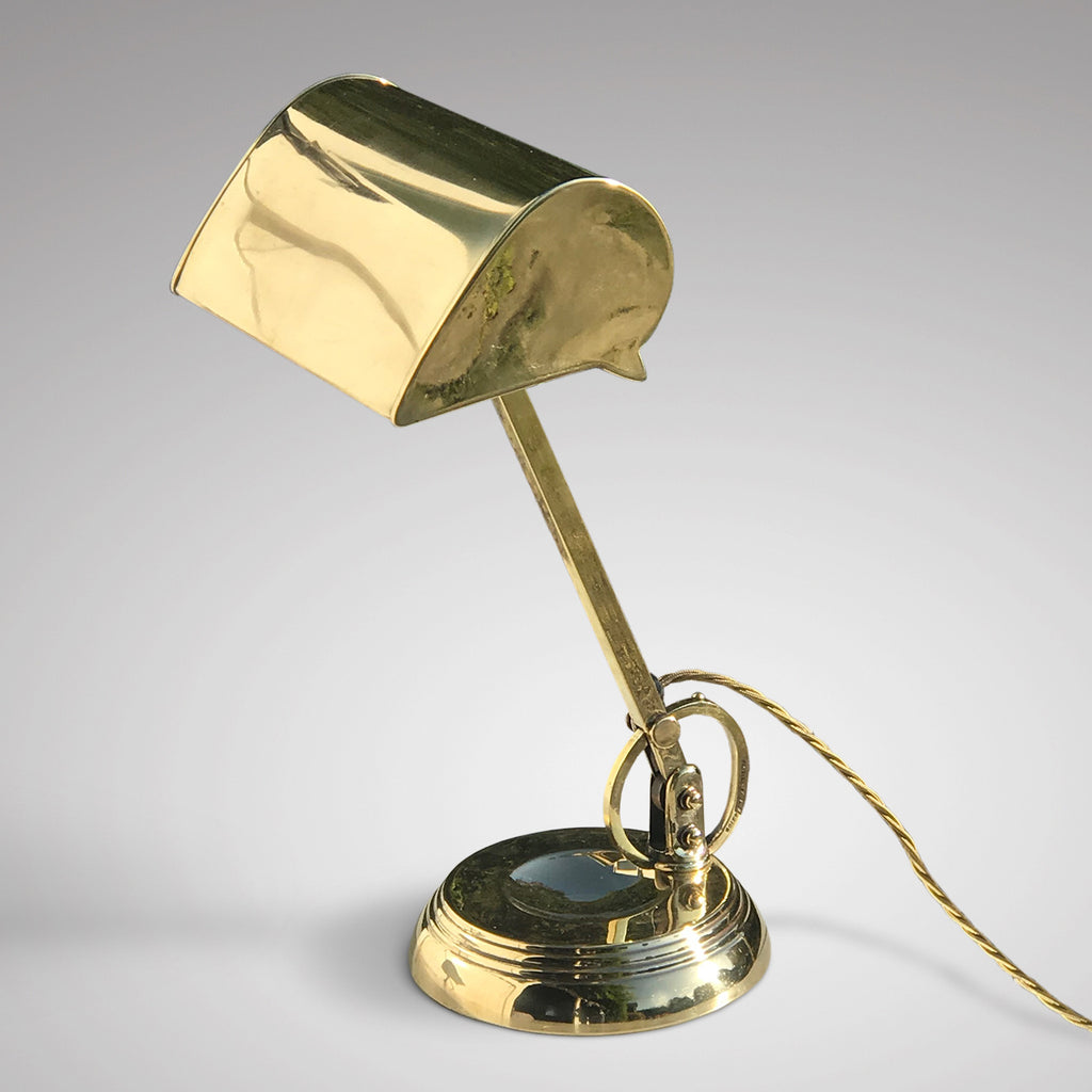 Early 20th Century Brass Desk Lamp - Main View - 2