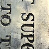 19th Century Insurance Company Brass Name Plate - Detail View - 2